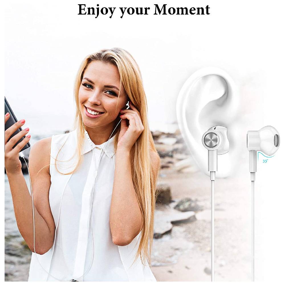 HiFi Stereo Earphone With Type-C Connector White