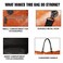 MOUNTHOOD Duffel / Duffle Bag- Premium Quality Long Lasting PU Leather For Men and Women - Minerva - Tan