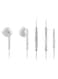 Huawei AM115 Half In-Ear Earphones With Remote Wire Control White