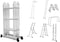 Multipurpose Aluminium Ladder 3.7 Mtr (12 Steps) For Home Office Factory and Professional Maintaince works