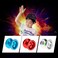 Ametoys-Professional Magic Yoyo T6 Rainbow Aluminum Alloy Metal Yoyo 8 Ball KK Bearing with String for Kids Silver