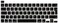 Ntech Ultra Thin English Keyboard Cover Skin Eu/Uk Version For Macbook Pro 13 Inch 2020 (Model A2338 M1 Chip And A2251/A2289) And Macbook Pro 16 Inch 2019 (Model A2141) (Black)