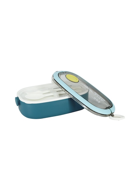 Rahalife Adult/kids Lunch Box Leak Proof Lunch Box, Reusable, With Cutlery Fork, Perfect For School, Office, Outdoor, 1pc, Assorted