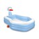 Intex Swim Center Shootin Hoops Inflatable Family Pool Blue