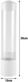 Generic Anti Dust Paper Cup Dispenser Holder 50 Cups Convenient Container, 7.5cm, Plastic