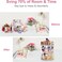 Fitto Rotating Makeup Organizer, Large Perfume Cosmetics Organizer, Beauty Organizer, Clear, 7 Layers, Detachable Shelves, for Bedroom Dresser or Vanity Countertop