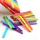 Party Time 200pcs 1x11.5cm Disposable Rainbow Colorful Wooden Ice Cream Sticks, Rainbow Popsicles Sticks Wooden Sticks - Hardwood Sticks - for Arts &amp; Crafts and DIY Crafting