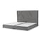 In House Janwa Velvet Bed Frame - Queen - 200x150 cm - Gray