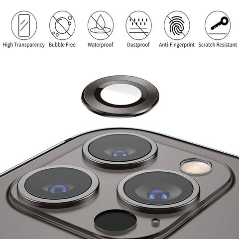 Camera Lens Protector For Iphone 13 Pro   Black