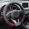 Sparco Steering Wheel Cover 38*8.2CM,Red Stripes