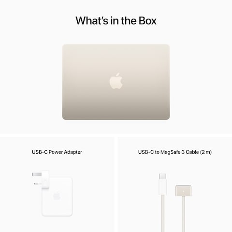 Apple MacBook Air With 13.6-Inch Display M2 Processor 8GB RAM 512GB SSD English Keyboard Starlight