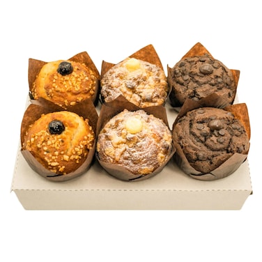 Muffins 6 Pieces Assorted