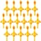 Sumind 16 Pack Slingshot Chicken Rubber Flick Flying Flingers Stretchy Funny Christmas, Easter Party Activity For Children (Yellow)