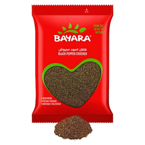 Bayara Black Pepper Crushed, 200g