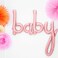 Generic Baby Foil Letter Balloons Banner Baby Sign Script Balloons Baby Shower Gender Reveal,16&ldquo;Pink