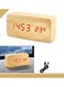 Generic Wooden LED Modern Display Electronic Desktop Digital Watch Clock