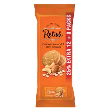 Relish Cashew Almond Oat Cookie 42g x12 +3