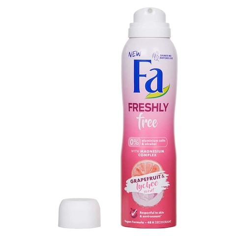 Fa Deodorant Spray for Women - Grapefruit and Lychee Scent - 150ml