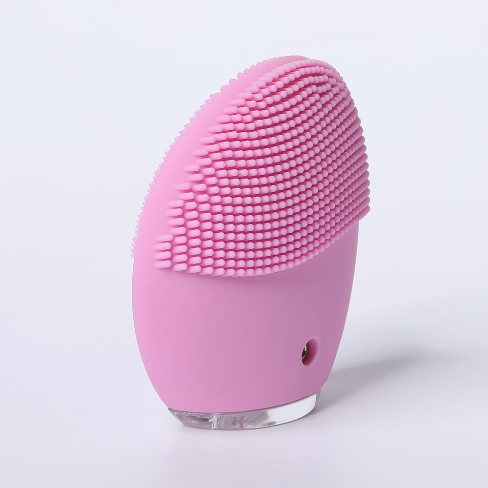 Ares Uluna Silicone Facial Cleansing Brush (Pink), USB Charge, 700Mah Battery, Sonic Tech Vibration With 7000 Times/Min, 9 Vibration Intensitives, Waterproof Ipx7, Made Of Skin-Friendly Silicone