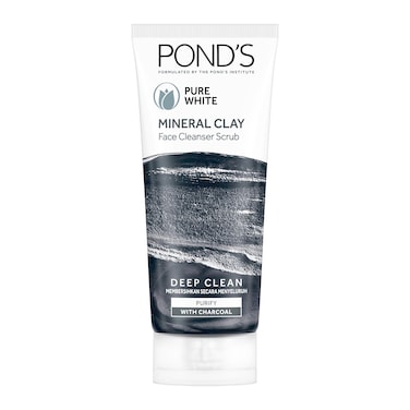Ponds Pure White Mineral Clay Face Cleanser Scrub 90g