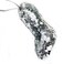 Silver Sequin and Rhinestone Stiletto Christmas Hanging Decor 9x11cm
