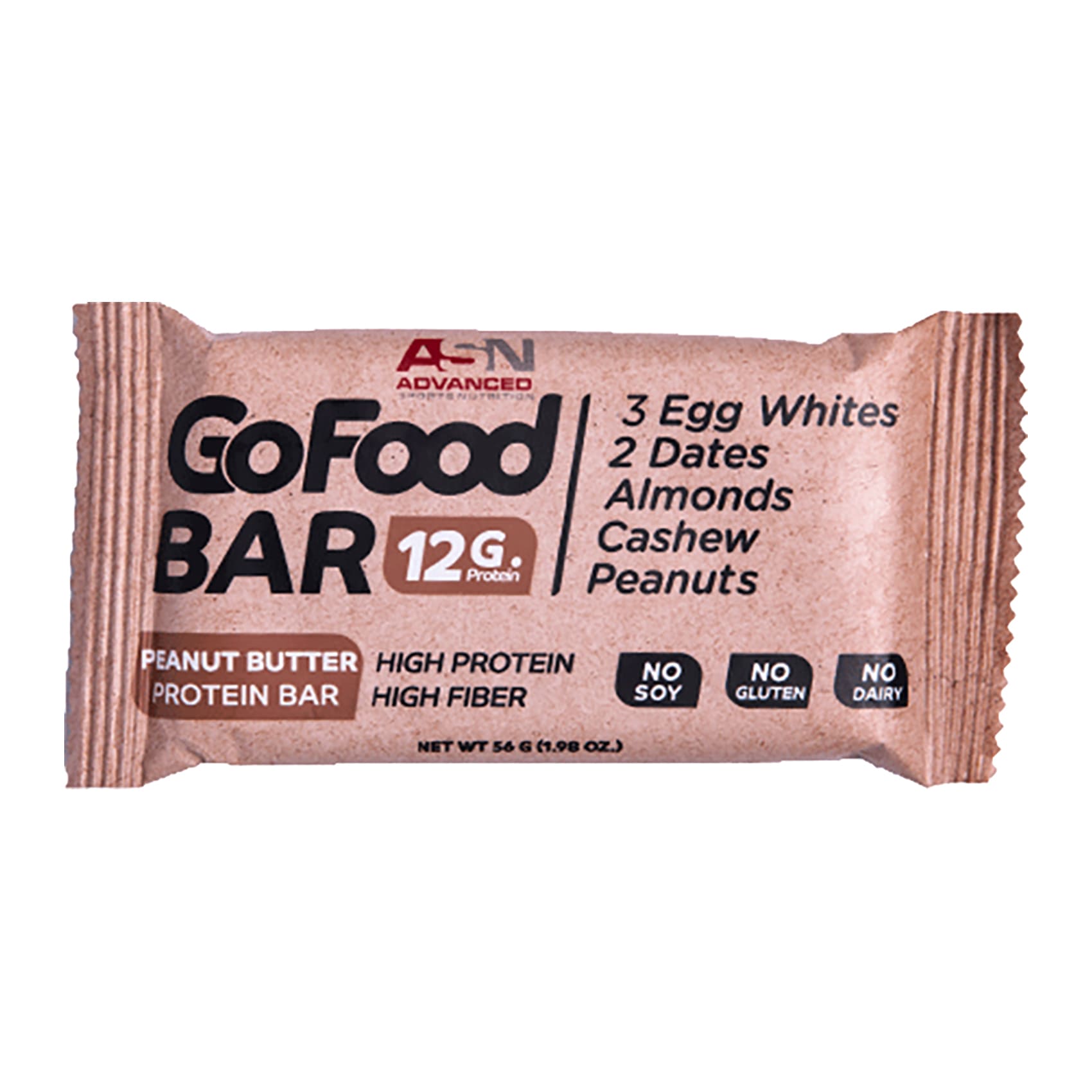 Buy ASN Go Food Peanut Butter Protein Bar - 56 grams Online | Carrefour ...