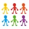 Power Joy Stretchable Fidget Toy TPR Sticky Man 20 PCS