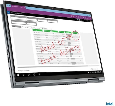 Lenovo Thinkpad X1 Yoga Gen 6 2 In 1 Laptop, 14&quot; FHD+ 400Nits Anti Glare Display, Core i7-1165G7 Upto 4.7Ghz, 16GB RAM, 1TB SSD, Intel Iris Xe Graphics, Backlit EN KB, Windows 10 Pro, Storm Grey
