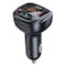 Promate SmarTune-4 FM Transmitter Kit With Handsfree And Quick Charge 3.0 Black