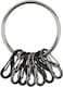 Niteize Bigring Steel, 2" Stainless Steel Key Chain Ring With 8 Stainless Steel Key-Holding S-Biners