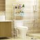 Generic The Toilet Bathroom Storage Free Standing Metal Bathroom Organizer Storage Shelf