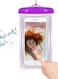 Generic - Universal Luminous Fluorescence PVC Waterprooof Smart Phone Bag For All Phones Purple