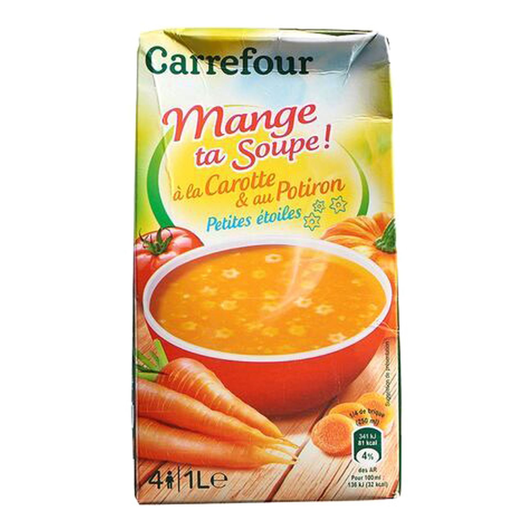 Carrefour Carrot And Pumpkin Soup 1L
