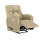 إن هاوس كرسي استرخاء هزاز ودوار منجد بالمخمل - بيج فاتح - أمريكان بولو