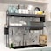 kitchen Rack Dish Drying Rack 2 Tier Stand with Utensil Holder