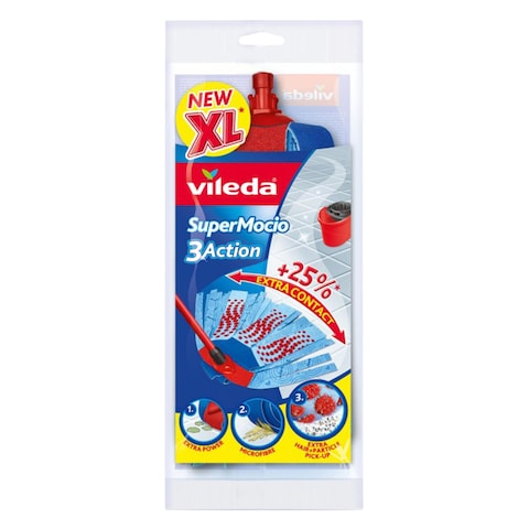 Vileda VIL127917 Supermocio 3 Action Mop Refill XL