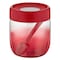 QLUX RAINBOW GLASS JAR 425 CC - RED