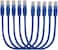 Cat 6 Ethernet Cable 2M  Patch Cable, Ethernet Cable, Network Cable, Internet Cable - 2 METER Blue - 10 PCS - DKURVE&reg;