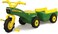 Tomy John Deere Ride On Toys Pedal Tractor With Wagon For Kids Aged 18 Months To 3 Years, Green/Yellow