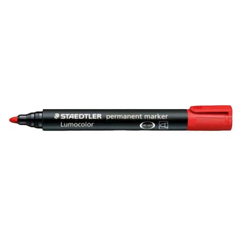 Staedtler Round Tip Permanent Marker Red
