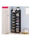 8-Tier Shoe Rack Wooden Shoe Storage Shelf for Entryway Storage rack black