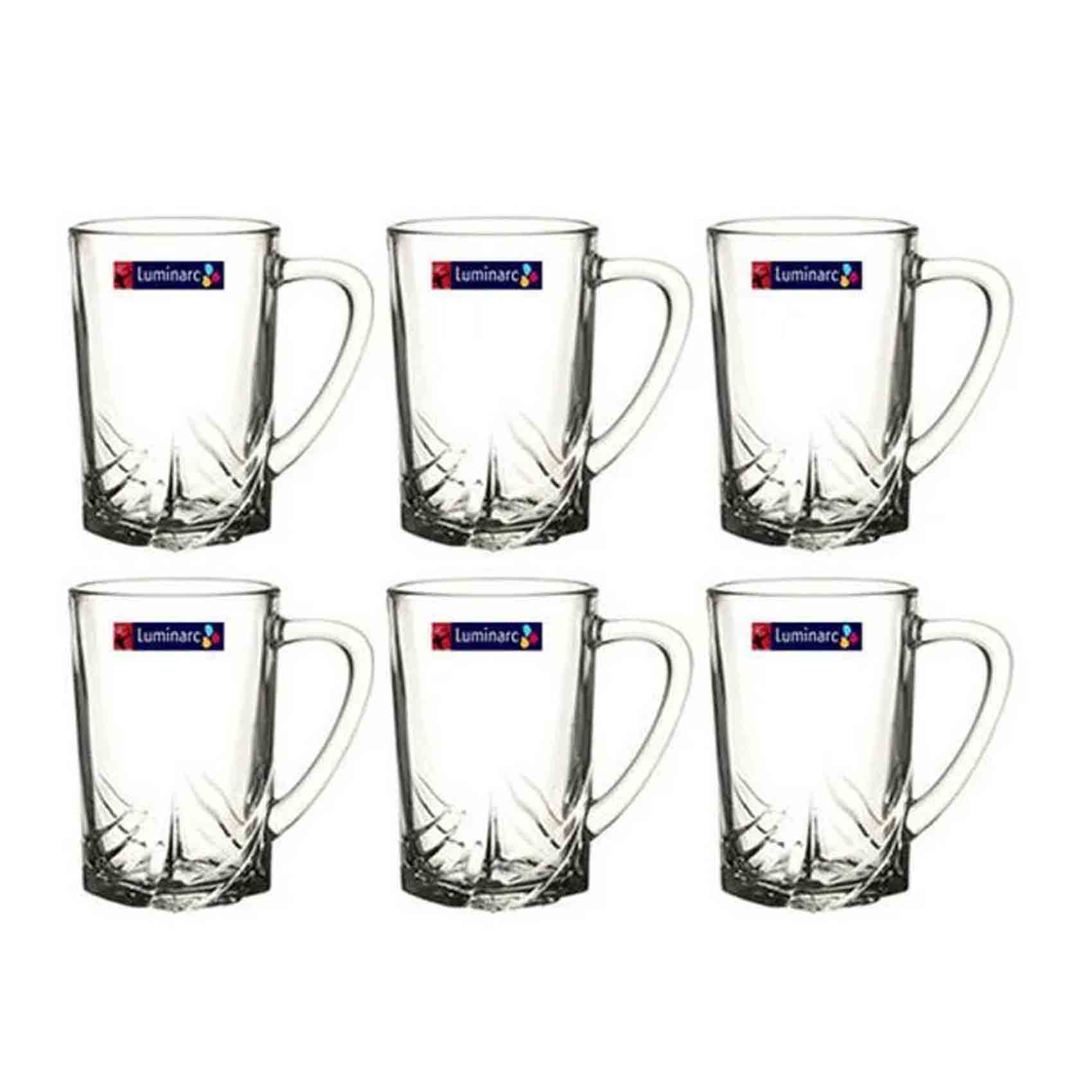 Luminarc Ascot Tea Mugs Set of 6 Pieces (160ml)