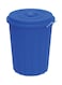 Cosmoplast 30-Liter Round Plastic Drums With Lid Blue