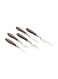 5-Piece Stainless Steel Palette Knife Set Silver/Brown