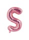 Party Time Alphabetical Letter S Hanging Foil Balloon