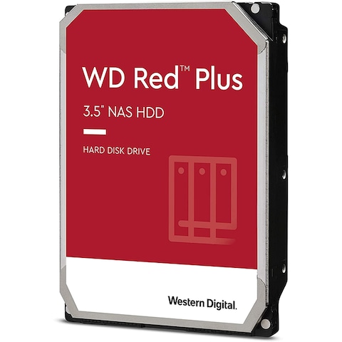 WD Red Plus 10TB NAS Hard Disk Drive - 7200 RPM Class SATA 6Gb/s, CMR, 256MB Cache, 3.5 Inch - WD101EFBX