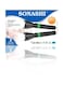 Sonashi 2-Piece Aluminium Rechargeable LED Torch Set 17cm SLT-1010 Black 17cm