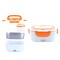 Decdeal - Multifunctional Portable Electric Heating Lunch Box Food Heater Food Warmer with Removable Stainless Steel Container for Home Office(EU-Plug)