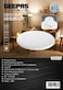 Geepas 18 W Energy Saving LED Ceiling Light, GESL55107, 1620 Lumens And 6500k Color Temperature, Energy Efficient LED Light With 25000 Hours Lifetime, White - 2 Year Warranty
