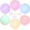 Party Time 6-Pieces Multicolor 36 inch Pastel Balloons Large Round Macaron Balloons Big Colorful Latex Balloons for Photo Shoot Wedding Baby Shower Birthday Party Decorations - Party Supplies